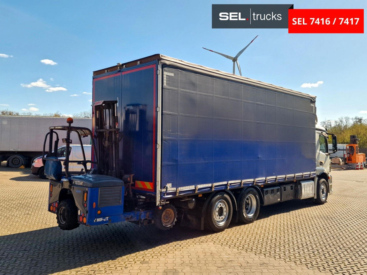 Mercedes-Benz Antos 2543 /Retarder / mit Stapler / Lenkachse - Curtain side truck: picture 5 Mercedes-Benz Antos 2543 /Retarder / mit Stapler / Lenkachse - Curtain side truck: picture 5