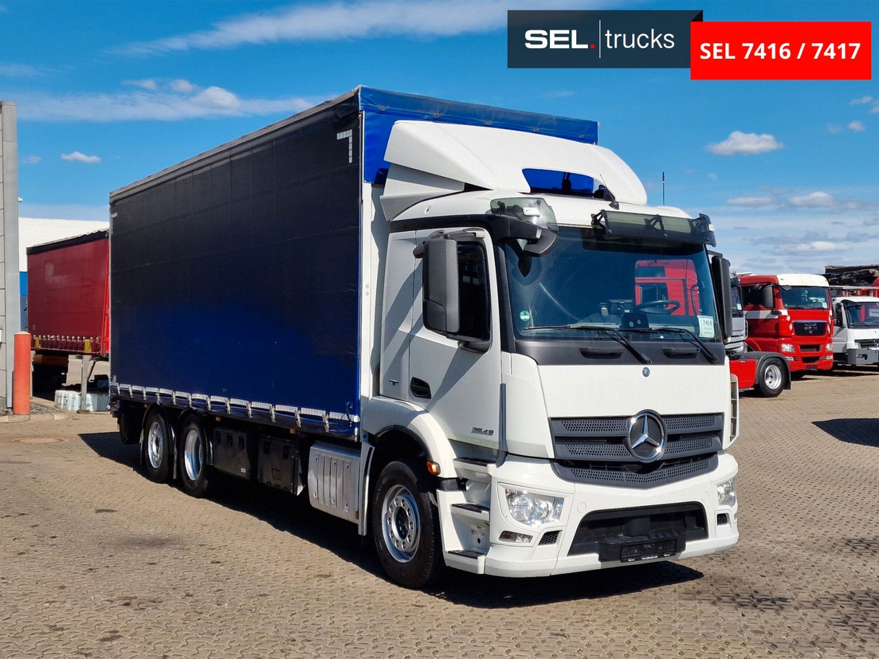 Mercedes-Benz Antos 2543 /Retarder / mit Stapler / Lenkachse - Curtain side truck: picture 3 Mercedes-Benz Antos 2543 /Retarder / mit Stapler / Lenkachse - Curtain side truck: picture 3