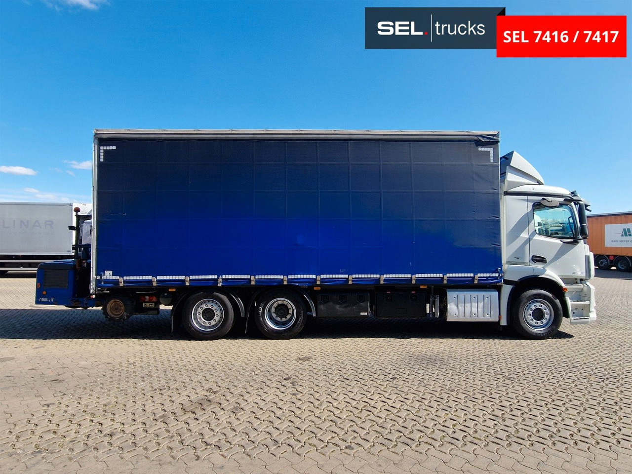 Mercedes-Benz Antos 2543 /Retarder / mit Stapler / Lenkachse - Curtain side truck: picture 4 Mercedes-Benz Antos 2543 /Retarder / mit Stapler / Lenkachse - Curtain side truck: picture 4