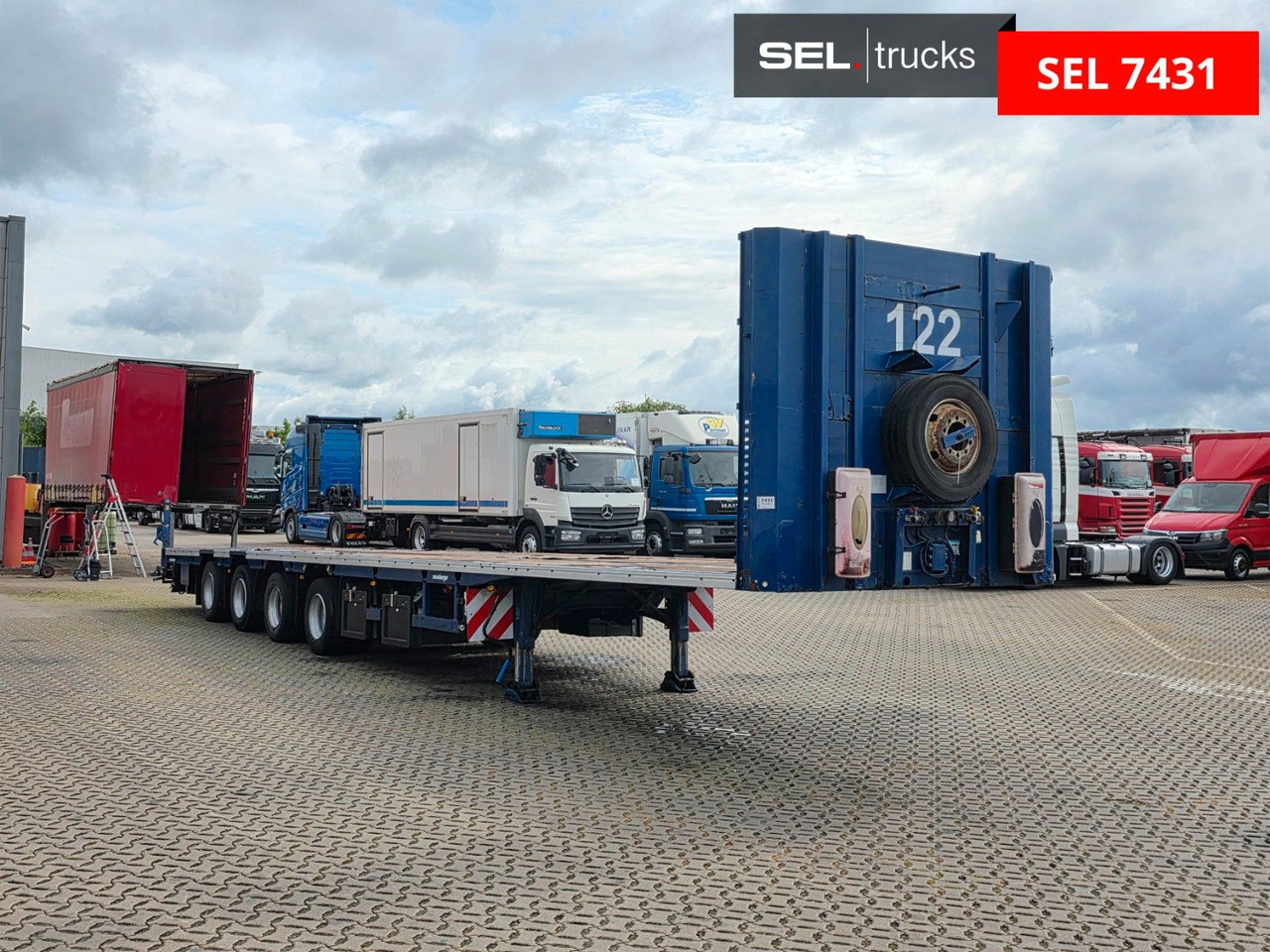 Meusburger MPS-4 / BPW / Lenkachse / Liftachse - Dropside/ Flatbed semi-trailer: picture 3 Meusburger MPS-4 / BPW / Lenkachse / Liftachse - Dropside/ Flatbed semi-trailer: picture 3