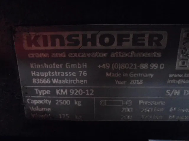 Kinshofer KM 920-12 - Truck mounted crane: picture 5 Kinshofer KM 920-12 - Truck mounted crane: picture 5