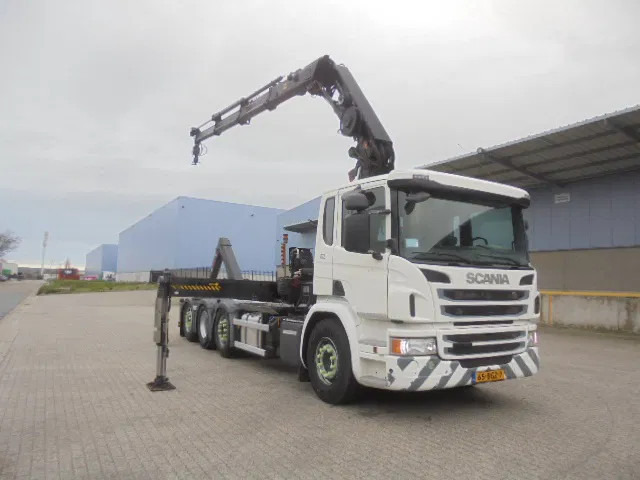 Scania P370 8X2 HAAK + KRAAN NL TRUCK LOW KM - Hook lift truck, Crane truck: picture 3 Scania P370 8X2 HAAK + KRAAN NL TRUCK LOW KM - Hook lift truck, Crane truck: picture 3
