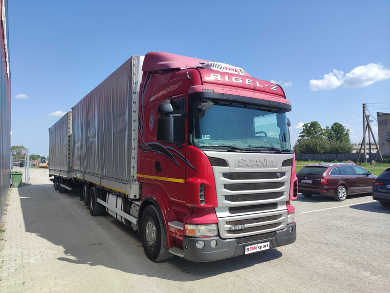 Scania R420 curtainsider truck + curtain side trailer - Curtain side truck: picture 2 Scania R420 curtainsider truck + curtain side trailer - Curtain side truck: picture 2