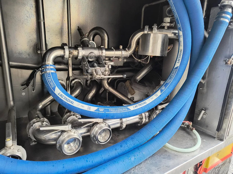 Tanker semi-trailer for transportation of milk Mafa INSULATED INOX TANK 29000L 3 COMP - PUMP/COUNTER - 2 STEERING AXLES: picture 14