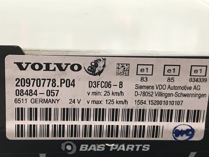 Volvo FE - Dashboard for Truck: picture 3 Volvo FE - Dashboard for Truck: picture 3