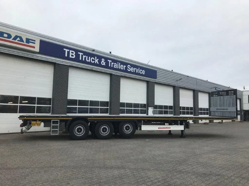 Kässbohrer SPA X 3 / 1N - 18 / 27 Uitschuifbare vlakke oplegger - Dropside/ Flatbed semi-trailer: picture 2 Kässbohrer SPA X 3 / 1N - 18 / 27 Uitschuifbare vlakke oplegger - Dropside/ Flatbed semi-trailer: picture 2