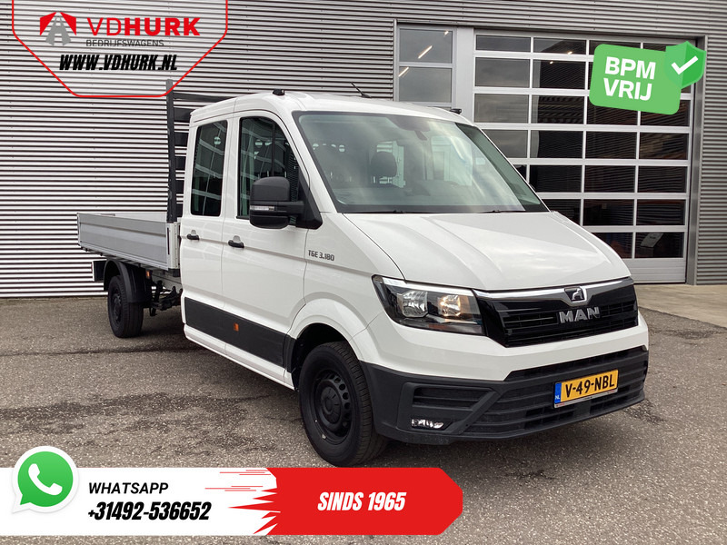 MAN TGE 3.180 DSG Aut. DC Dubbel Cabine BPM VRIJ! Open Laadbak 350x203/ 7 Pers./ Carplay/ Trekhaak/ Cruise/ 2.8t Trekverm./ Airco/ Pick - Open body delivery van, Combi van: picture 1 MAN TGE 3.180 DSG Aut. DC Dubbel Cabine BPM VRIJ! Open Laadbak 350x203/ 7 Pers./ Carplay/ Trekhaak/ Cruise/ 2.8t Trekverm./ Airco/ Pick - Open body delivery van, Combi van: picture 1