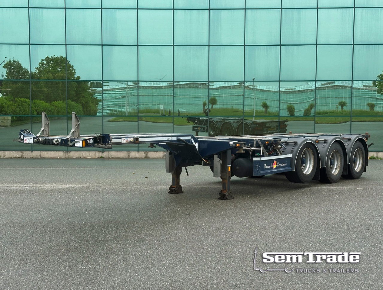 D-TEC Flexitrailer Multi Liftaxle Drumbrakes TOP Condition NL Trailer 2 Pieces - Container transporter/ Swap body semi-trailer: picture 1 D-TEC Flexitrailer Multi Liftaxle Drumbrakes TOP Condition NL Trailer 2 Pieces - Container transporter/ Swap body semi-trailer: picture 1