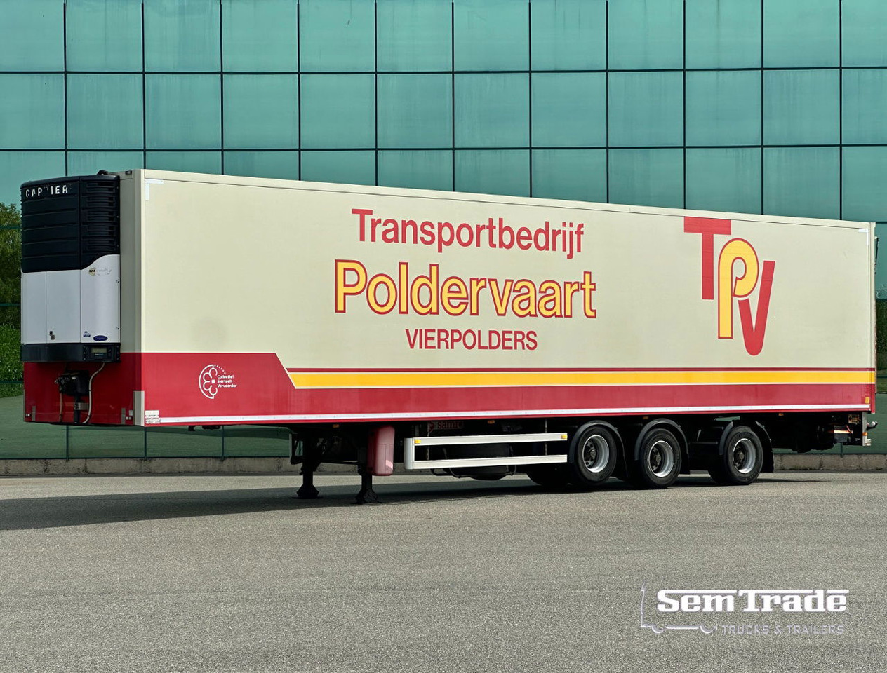 Samro 3-AS Stuuras 3 Tons Achtersluitklep - Refrigerator semi-trailer: picture 1 Samro 3-AS Stuuras 3 Tons Achtersluitklep - Refrigerator semi-trailer: picture 1