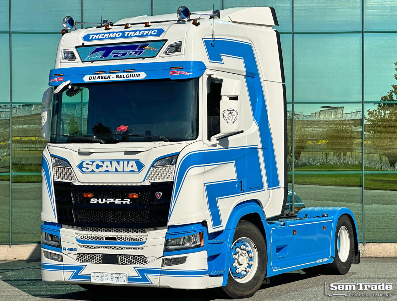 Scania R450 NGS Full AIR Retarder Full Spoiler 2X Tanks Super Condition Belgium-Truck - Tractor truck: picture 1 Scania R450 NGS Full AIR Retarder Full Spoiler 2X Tanks Super Condition Belgium-Truck - Tractor truck: picture 1