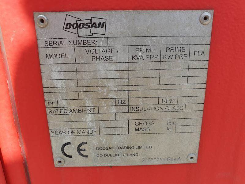 Generator set Doosan G 500: picture 16