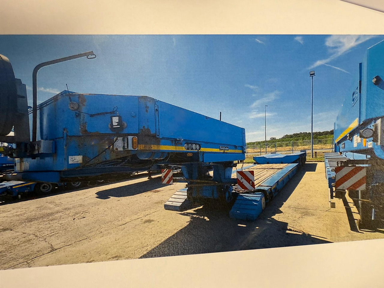 Golfhofer STZ-VKL 3-34/80A with Extension beam´s - Low loader trailer: picture 1 Golfhofer STZ-VKL 3-34/80A with Extension beam´s - Low loader trailer: picture 1