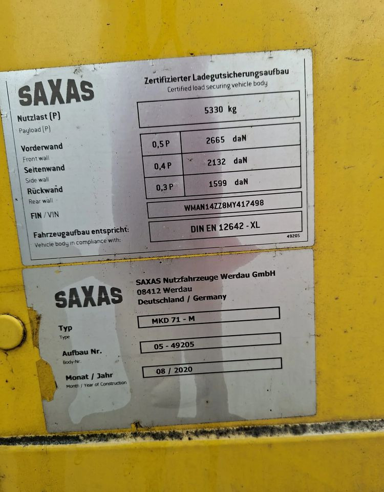 Box truck MAN TGL kontener zdemontowany: picture 9 Box truck MAN TGL kontener zdemontowany: picture 9