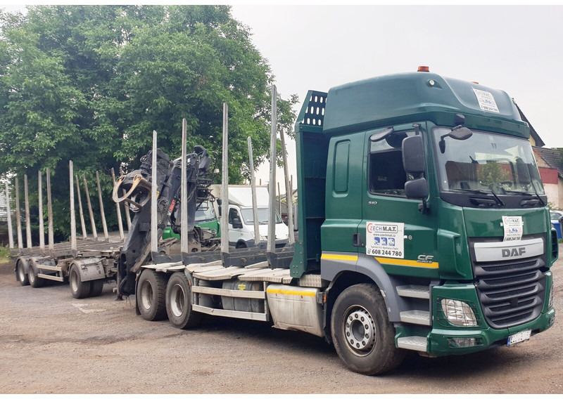 DAF 6x4 CF510 33/26t +HIAB Loglift 135 ZT94 +Umikov PP3 - Logging truck, Crane truck: picture 2 DAF 6x4 CF510 33/26t +HIAB Loglift 135 ZT94 +Umikov PP3 - Logging truck, Crane truck: picture 2