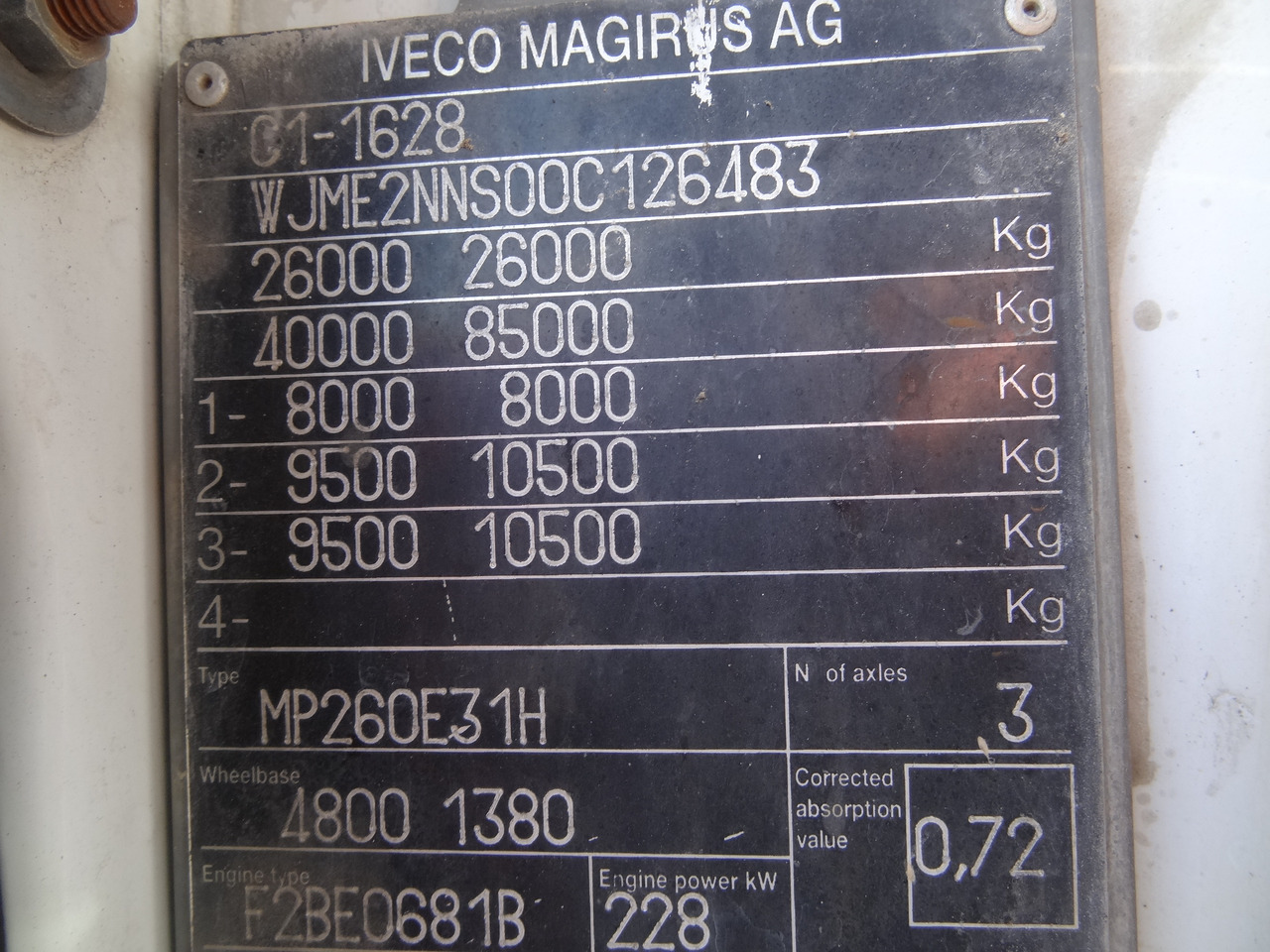 Iveco EuroTrakker 260E31 6X4 Palfinger 36002 - Dropside/ Flatbed truck, Crane truck: picture 3 Iveco EuroTrakker 260E31 6X4 Palfinger 36002 - Dropside/ Flatbed truck, Crane truck: picture 3