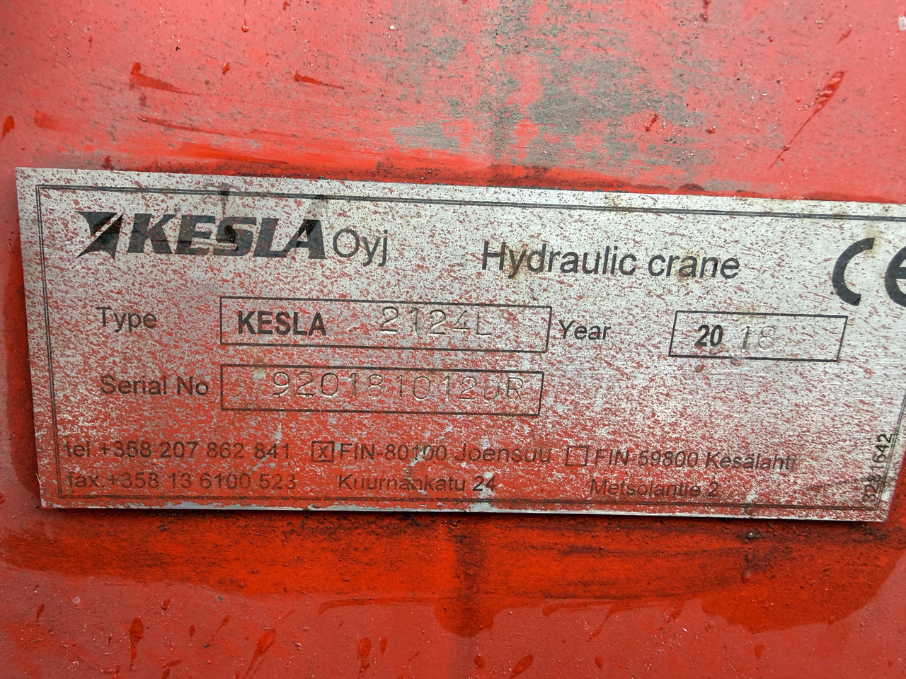 Kran Kesla 2124L - Logging truck, Crane truck: picture 5 Kran Kesla 2124L - Logging truck, Crane truck: picture 5