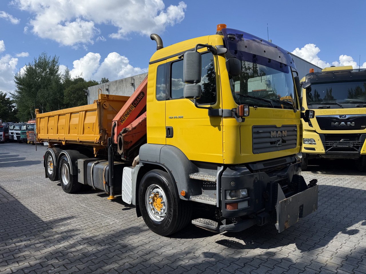 Tipper, Crane truck MAN TGA 26.360 6X2 Kipper Kran Palfinger 15500: picture 10