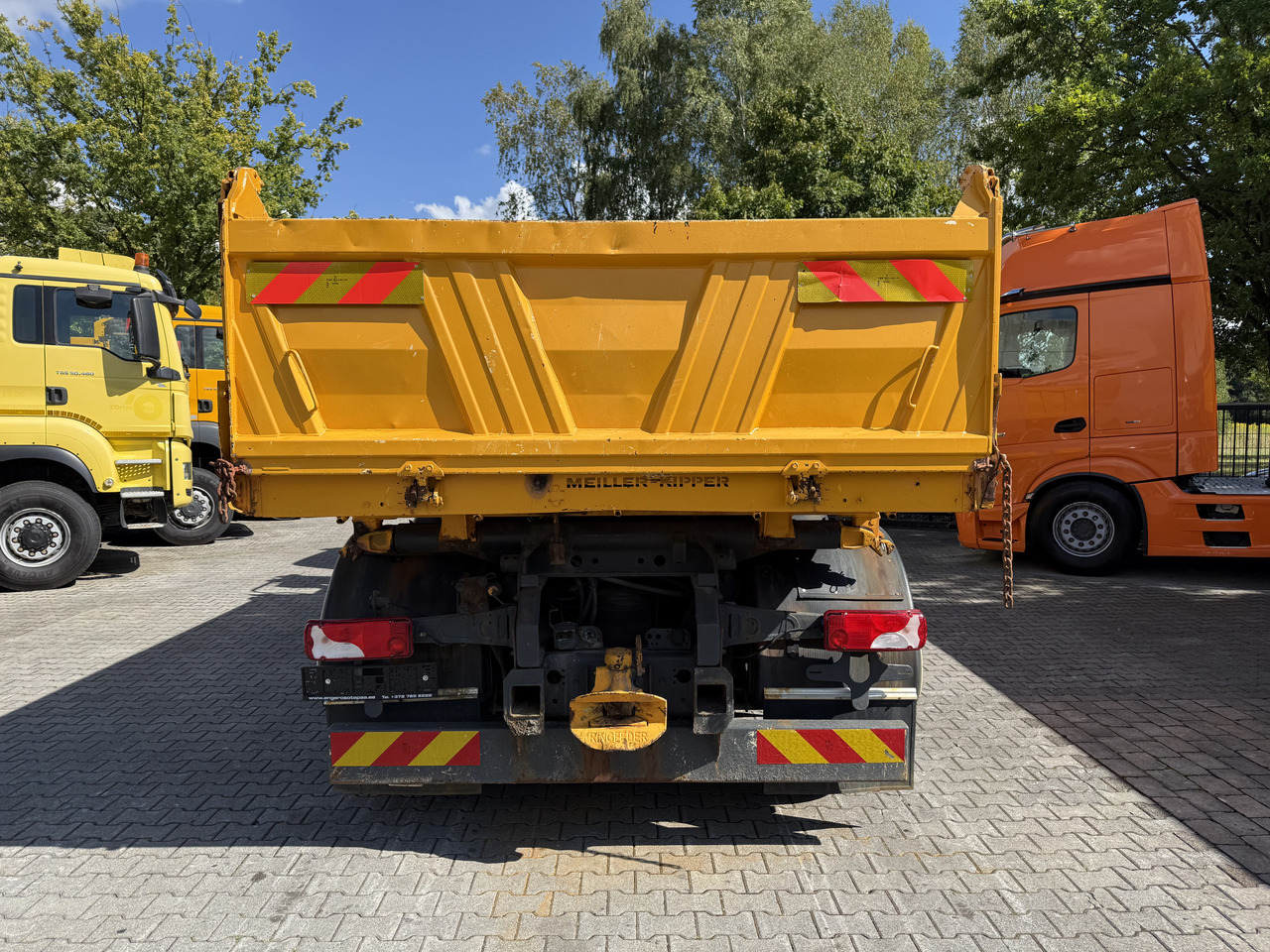 Tipper, Crane truck MAN TGA 26.360 6X2 Kipper Kran Palfinger 15500: picture 12