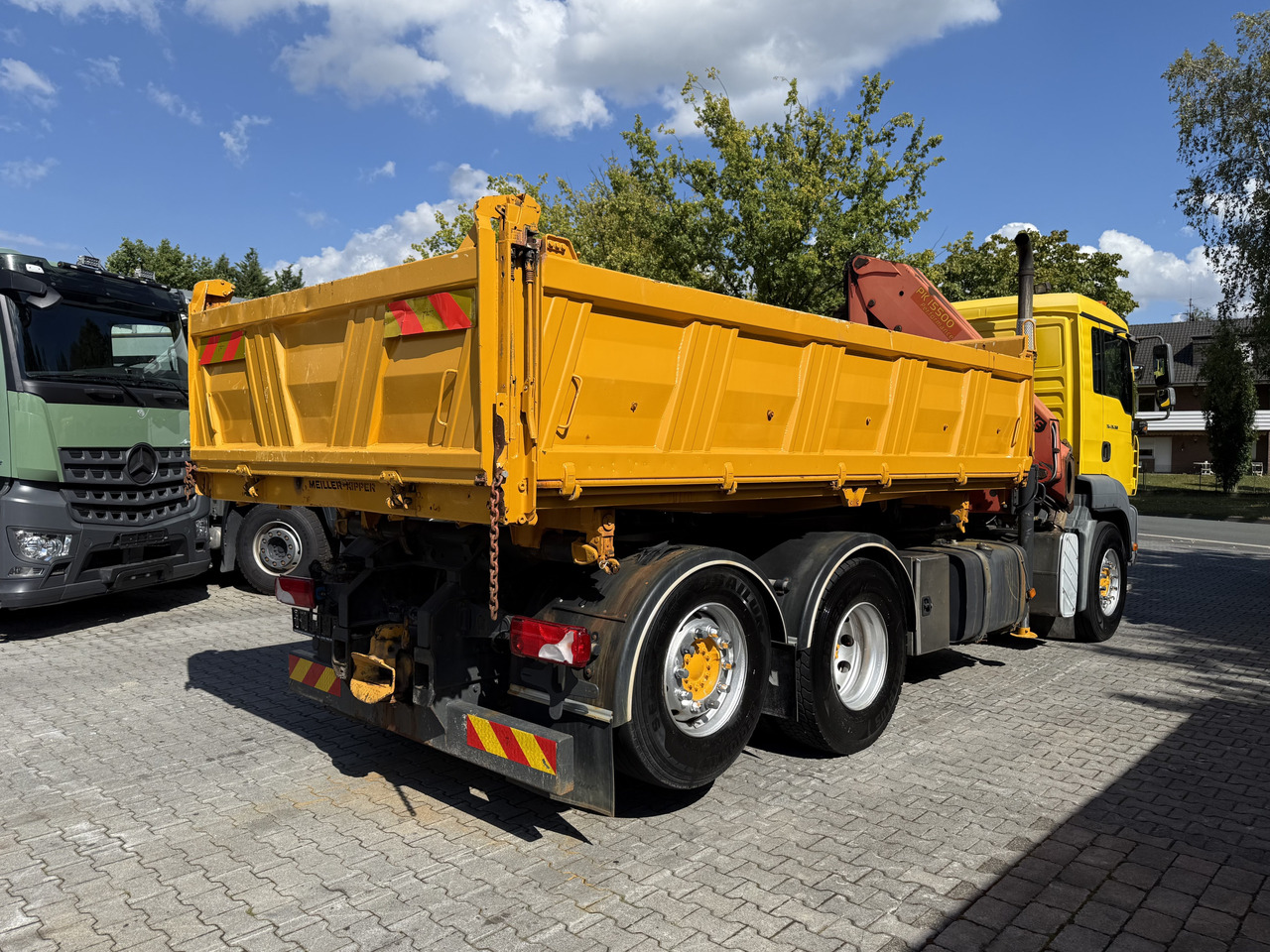 Tipper, Crane truck MAN TGA 26.360 6X2 Kipper Kran Palfinger 15500: picture 11