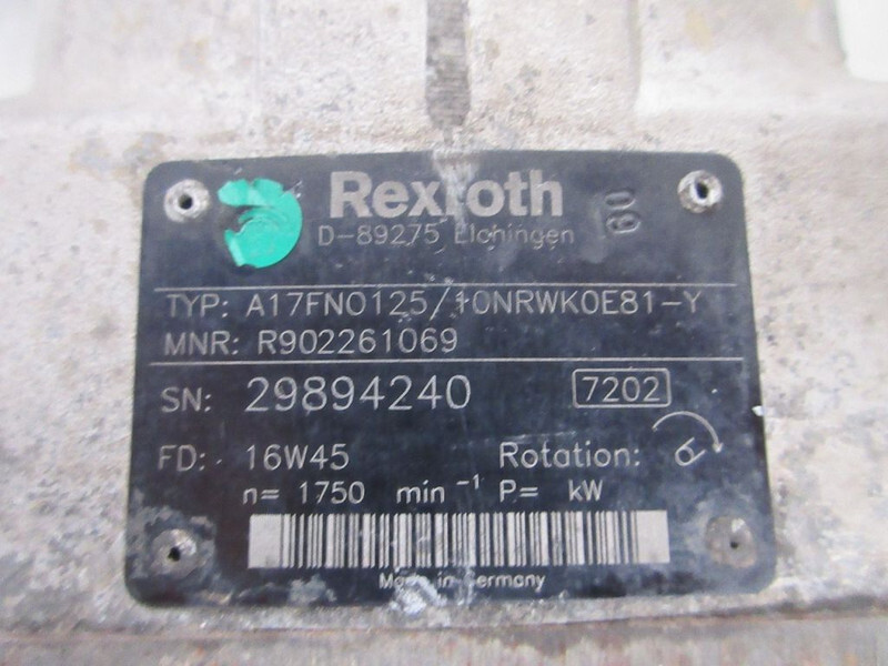MAN 1530346//16137154 //REXROTH A 17FN0125 PTO EN POMP MAN OF SCANIA MODEL 2020 EURO 6 - Hydraulics for Truck: picture 4 MAN 1530346//16137154 //REXROTH A 17FN0125 PTO EN POMP MAN OF SCANIA MODEL 2020 EURO 6 - Hydraulics for Truck: picture 4