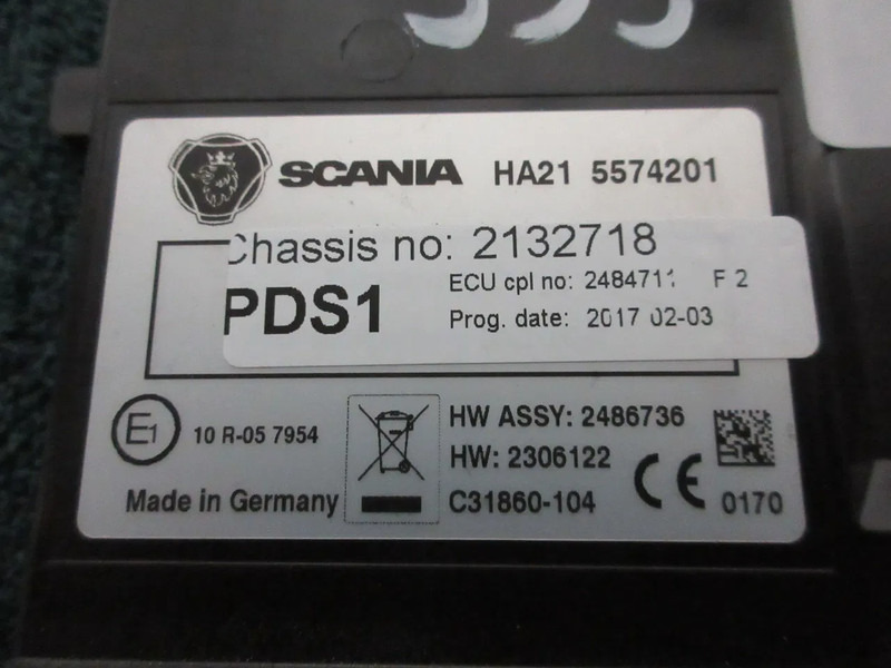 Scania 2306122 PDS MODULEN SCANIA S 450 EURO 6 MODEL 2020 NGS - Electrical system for Truck: picture 5 Scania 2306122 PDS MODULEN SCANIA S 450 EURO 6 MODEL 2020 NGS - Electrical system for Truck: picture 5