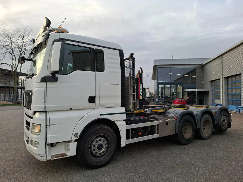 MAN TGX35.480 / LIFT+LENKACHSE / ONLY:392634 KM / JOAB HOOK / AIRCO / FRIDGE / AUTOMATIC / EURO-5 / 2012 - Cable system truck: picture 2 MAN TGX35.480 / LIFT+LENKACHSE / ONLY:392634 KM / JOAB HOOK / AIRCO / FRIDGE / AUTOMATIC / EURO-5 / 2012 - Cable system truck: picture 2