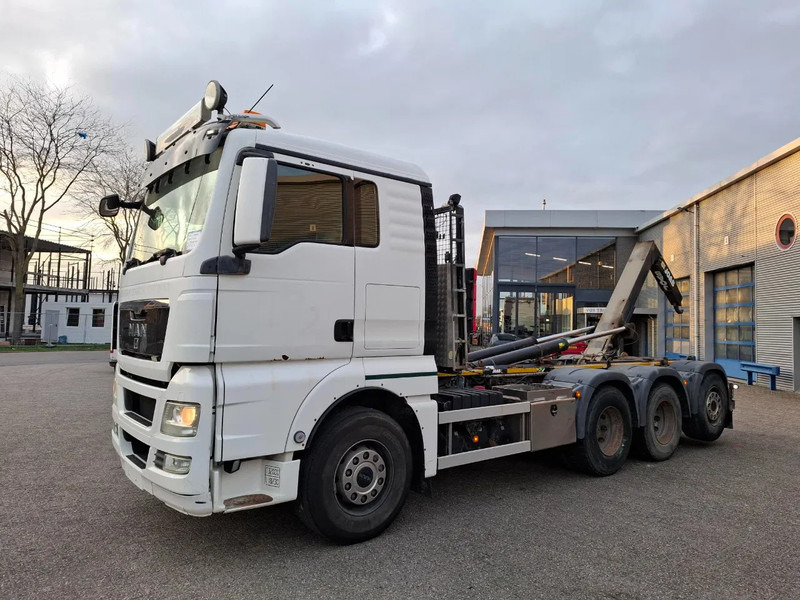 MAN TGX35.480 / LIFT+LENKACHSE / ONLY:392634 KM / JOAB HOOK / AIRCO / FRIDGE / AUTOMATIC / EURO-5 / 2012 - Cable system truck: picture 1 MAN TGX35.480 / LIFT+LENKACHSE / ONLY:392634 KM / JOAB HOOK / AIRCO / FRIDGE / AUTOMATIC / EURO-5 / 2012 - Cable system truck: picture 1