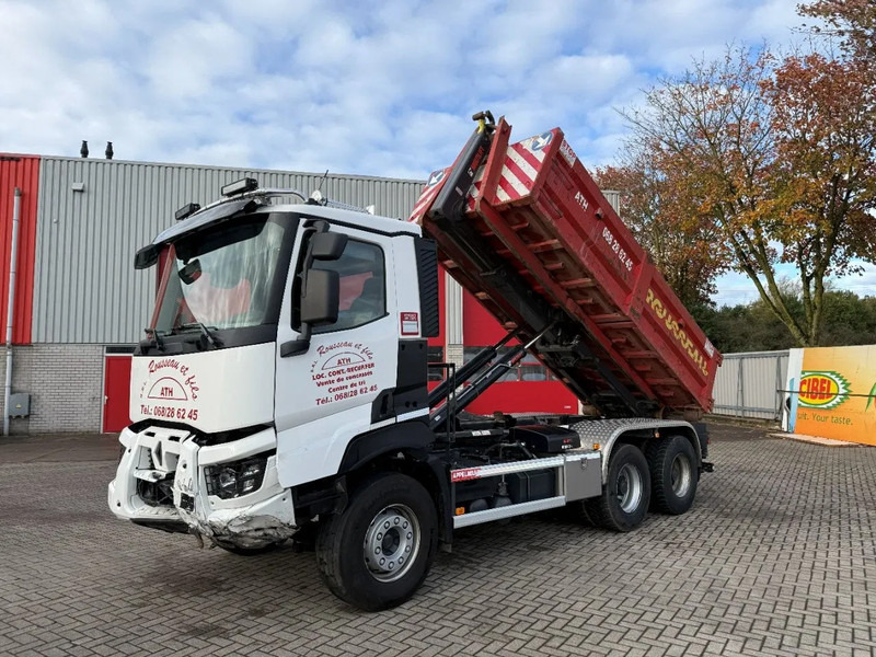 Renault C480 / ENGINE RUNNING / 6X4 / HIAB 21TON HOOKLIFT / ONLY:146334 KM / AUTOMATIC / EURO-6 / 2020 - Hook lift truck: picture 1 Renault C480 / ENGINE RUNNING / 6X4 / HIAB 21TON HOOKLIFT / ONLY:146334 KM / AUTOMATIC / EURO-6 / 2020 - Hook lift truck: picture 1