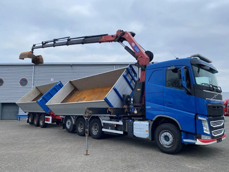 Volvo FH4-500 / HMF 3220K-RC / REMOTE / ROTATOR / 3SIDE TIPPER / DYNAMIC STEERING / ONLY:302623 KM / AUTOMATIC / EURO-6 / 2017 - Crane truck: picture 4 Volvo FH4-500 / HMF 3220K-RC / REMOTE / ROTATOR / 3SIDE TIPPER / DYNAMIC STEERING / ONLY:302623 KM / AUTOMATIC / EURO-6 / 2017 - Crane truck: picture 4