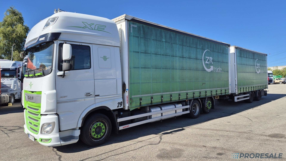 DAF XF 480 FAR 6X2 SSC EURO 6 - velkoobjemová souprava - prodejné jen s přívěsem WECON PC-CP-T0111 P0477K - cena je za celou soupravu - Curtain side truck: picture 2 DAF XF 480 FAR 6X2 SSC EURO 6 - velkoobjemová souprava - prodejné jen s přívěsem WECON PC-CP-T0111 P0477K - cena je za celou soupravu - Curtain side truck: picture 2