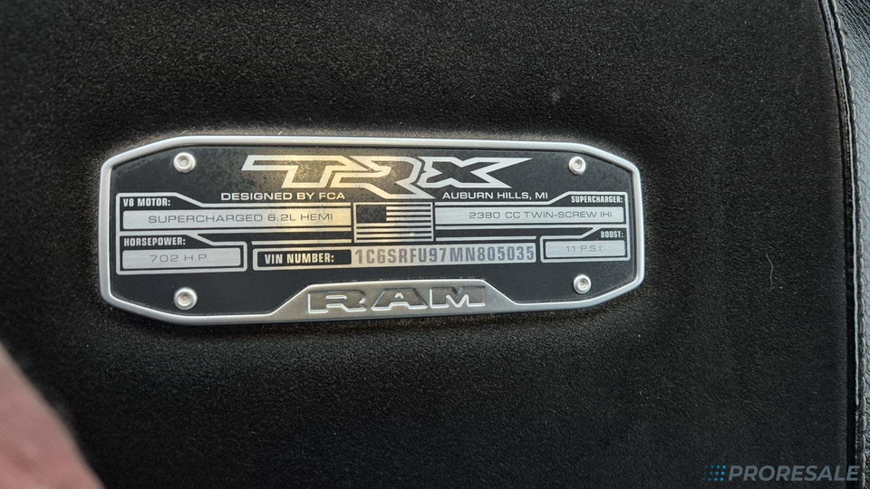 DODGE RAM 1500 TRX 6.2 HEMI V8 Supercharged 523kW leasing DODGE RAM 1500 TRX 6.2 HEMI V8 Supercharged 523kW: picture 17