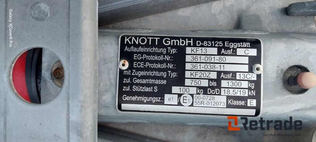 TYSSE 6257, 1300kg, 20Fot, Nesten ny! - Boat trailer: picture 4 TYSSE 6257, 1300kg, 20Fot, Nesten ny! - Boat trailer: picture 4