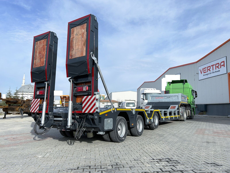 New Low loader semi-trailer Vertra 3-Achs Tieflader verbreiterbar Liftachse NEU: picture 6