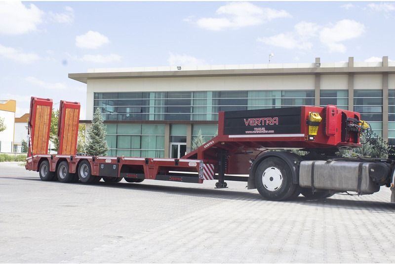New Low loader semi-trailer Vertra 3-Achs Tieflader verbreiterbar Liftachse NEU: picture 10