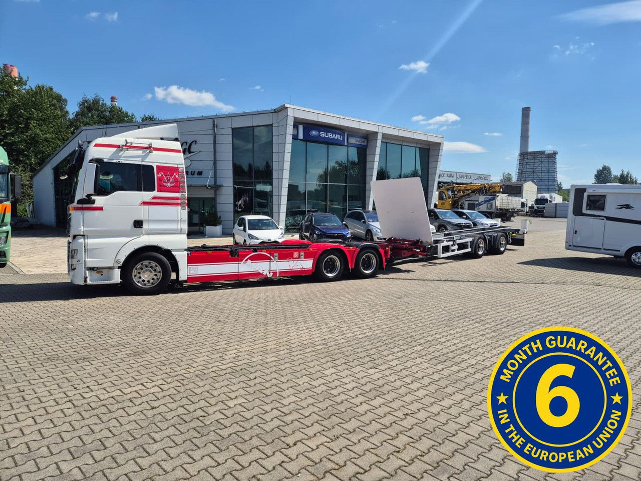MAN TGX 28 28.420 , 6x2-2 LL + Trailer HFR KM 20 - Container transporter/ Swap body truck: picture 1 MAN TGX 28 28.420 , 6x2-2 LL + Trailer HFR KM 20 - Container transporter/ Swap body truck: picture 1