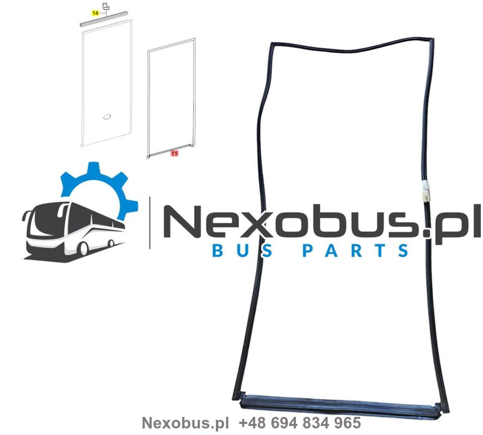 Uszczelka zewnętrzna drzwi tylnych Setra 5.. Mercedes Tourismo Euro 6 - Door and parts for Bus: picture 1 Uszczelka zewnętrzna drzwi tylnych Setra 5.. Mercedes Tourismo Euro 6 - Door and parts for Bus: picture 1