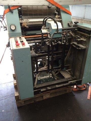 Offset printing machine MAN Roland Practica PR 00 single-color offset press with imprinting unit for numbering: picture 16