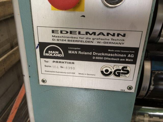 Offset printing machine MAN Roland Practica PR 00 single-color offset press with imprinting unit for numbering: picture 7