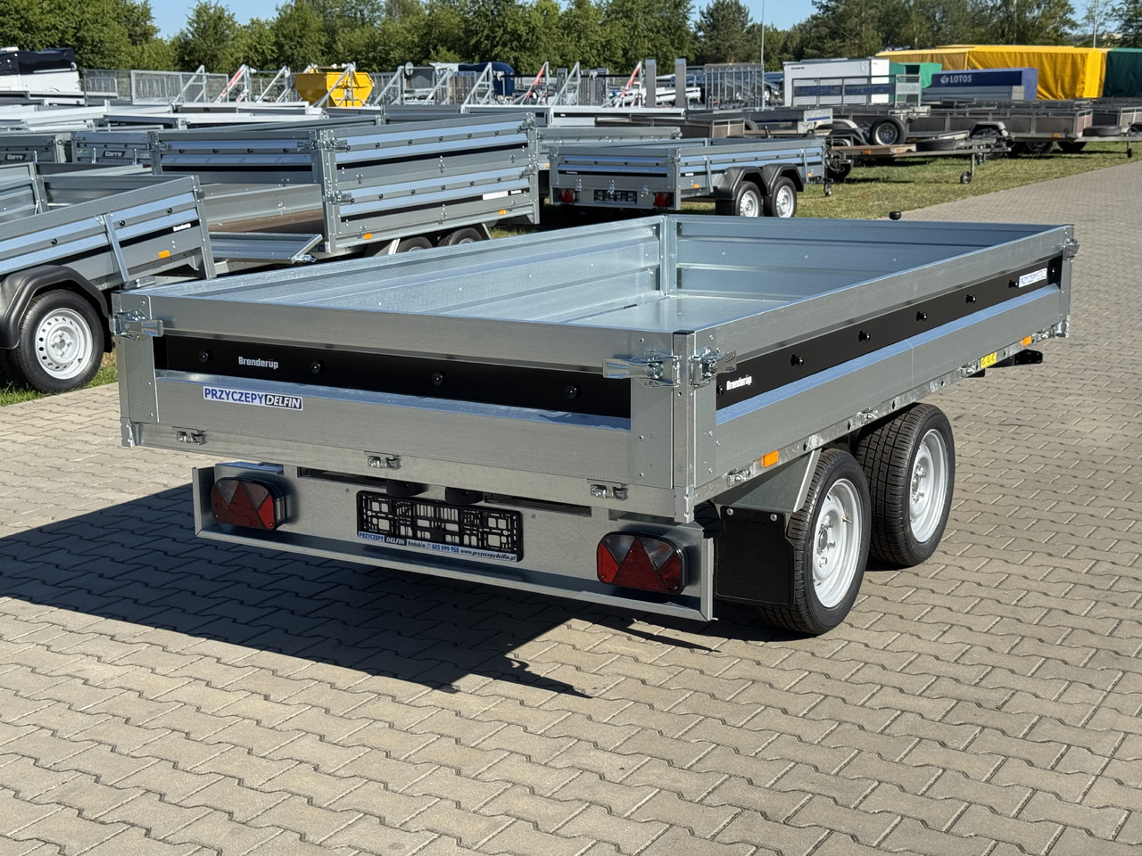 New Tipper trailer BRENDERUP BT4310STB2700 + najazdy ALU | 308 x 168 cm | 2700kg: picture 6
