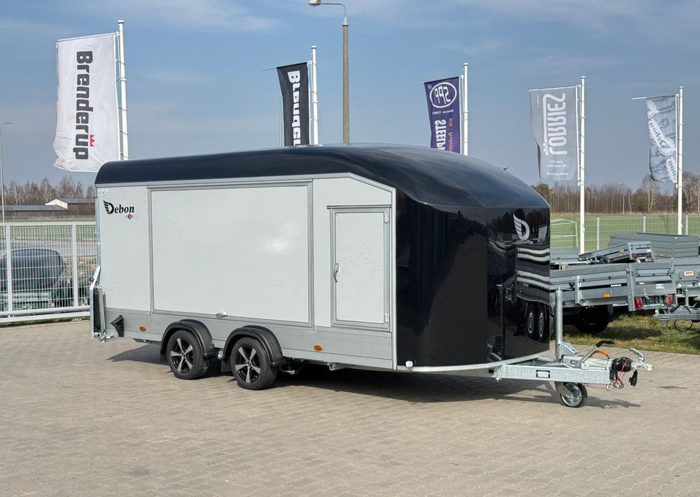 DEBON C1000 - kryta laweta | 490 x 202 cm / 3500kg / felgi ALU / wciągarka elektryczna - Autotransporter trailer: picture 2 DEBON C1000 - kryta laweta | 490 x 202 cm / 3500kg / felgi ALU / wciągarka elektryczna - Autotransporter trailer: picture 2