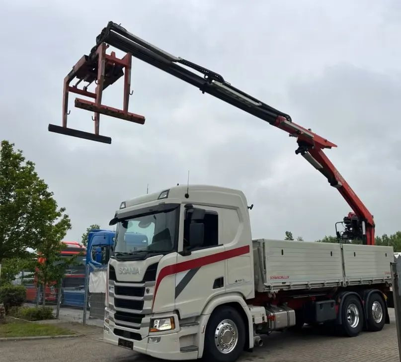 Scania R500 Baustoff / 2-stronna wywrotka Schwarzmüller /HDS Fassi F215 / Euro 6 / Napęd na tylną oś - Tipper, Crane truck: picture 4 Scania R500 Baustoff / 2-stronna wywrotka Schwarzmüller /HDS Fassi F215 / Euro 6 / Napęd na tylną oś - Tipper, Crane truck: picture 4