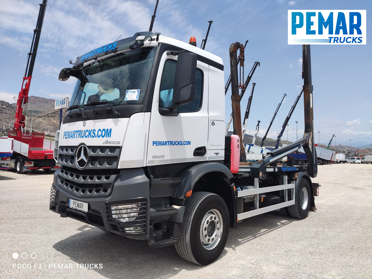 MERCEDES-BENZ AROCS 1845 PORTACONTENEDOR CADENA - Skip loader truck: picture 1 MERCEDES-BENZ AROCS 1845 PORTACONTENEDOR CADENA - Skip loader truck: picture 1