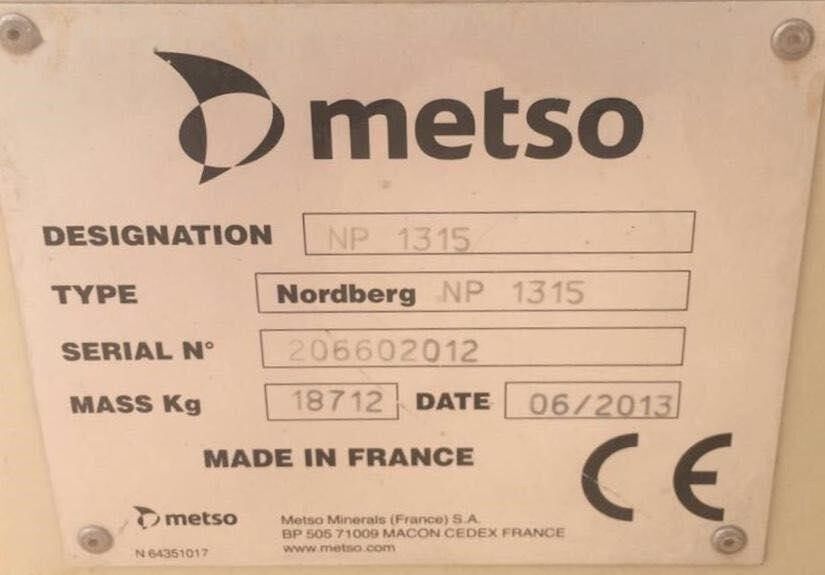 Metso NP1315 - Impact crusher: picture 2 Metso NP1315 - Impact crusher: picture 2