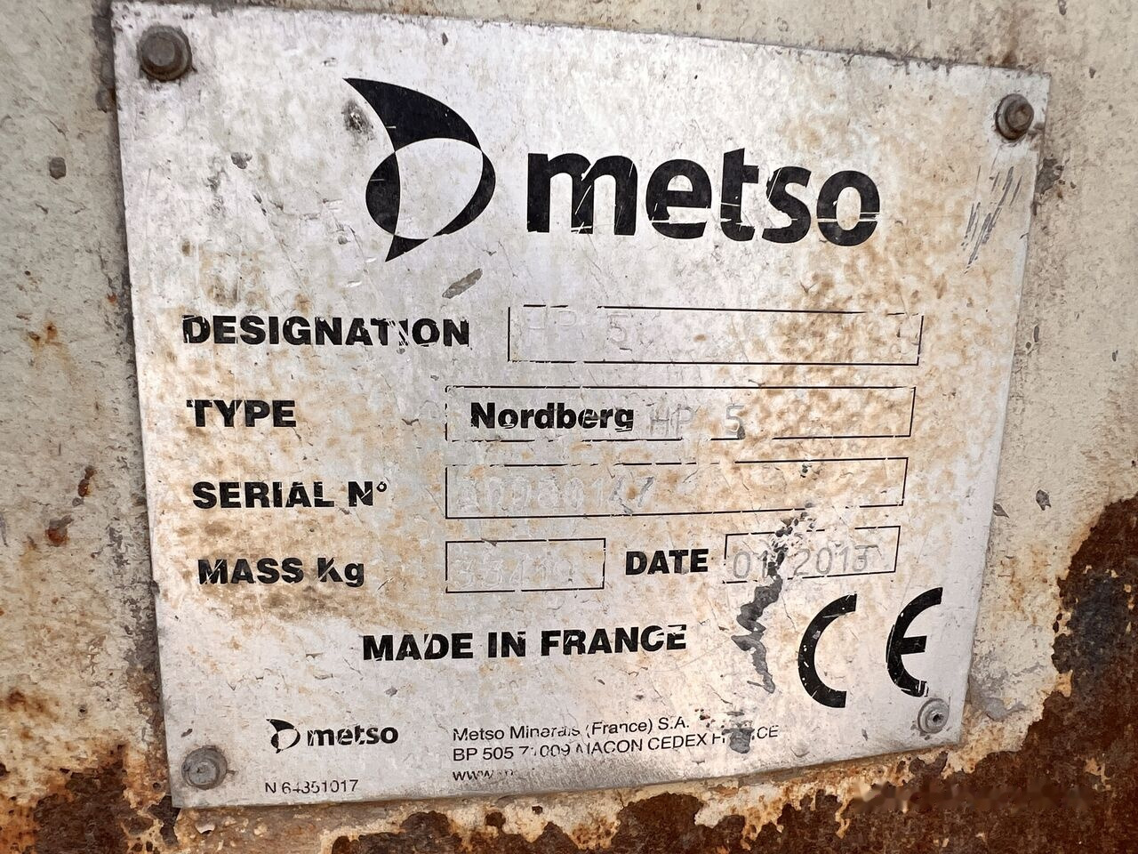 Metso Nordberg HP5 Cone Crusher - Cone crusher: picture 3 Metso Nordberg HP5 Cone Crusher - Cone crusher: picture 3