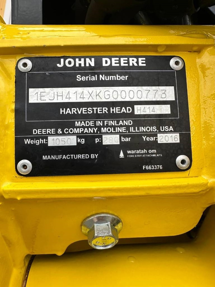 Felling head John Deere H 414: picture 17