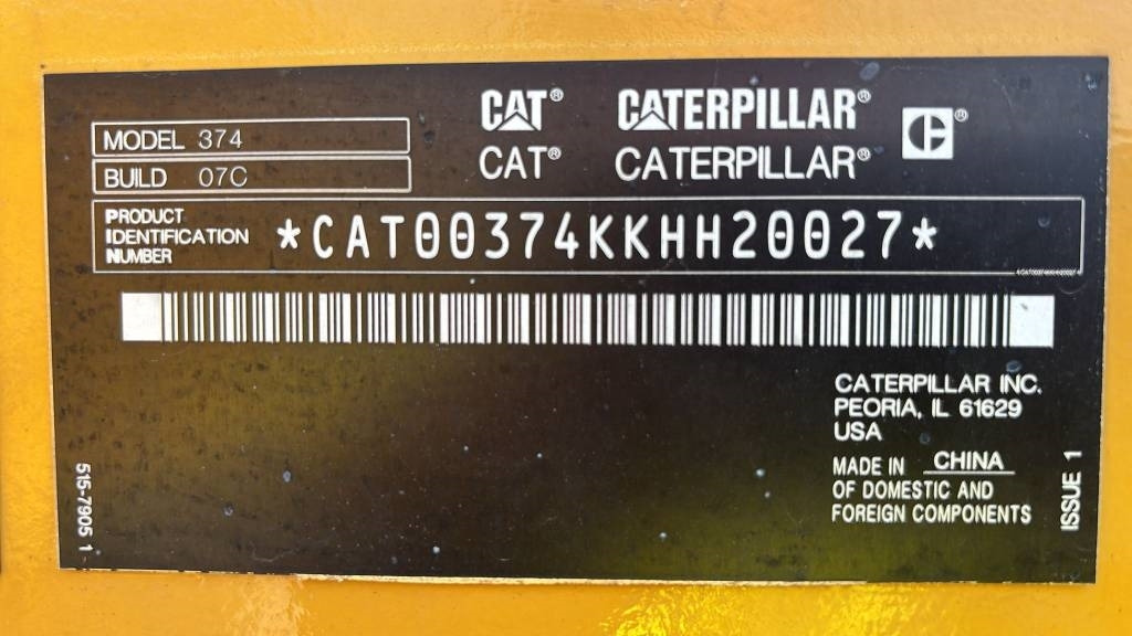CAT 374 - Crawler excavator: picture 2 CAT 374 - Crawler excavator: picture 2