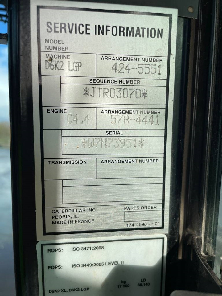 Bulldozer CAT D 6 K 2 LGP: picture 10 Bulldozer CAT D 6 K 2 LGP: picture 10