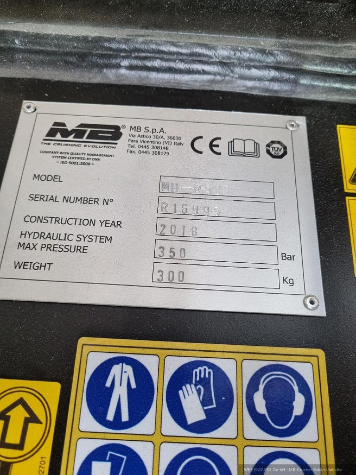 MB Crusher R500 Fräse für Bagger - Neugerät - Attachment: picture 5 MB Crusher R500 Fräse für Bagger - Neugerät - Attachment: picture 5