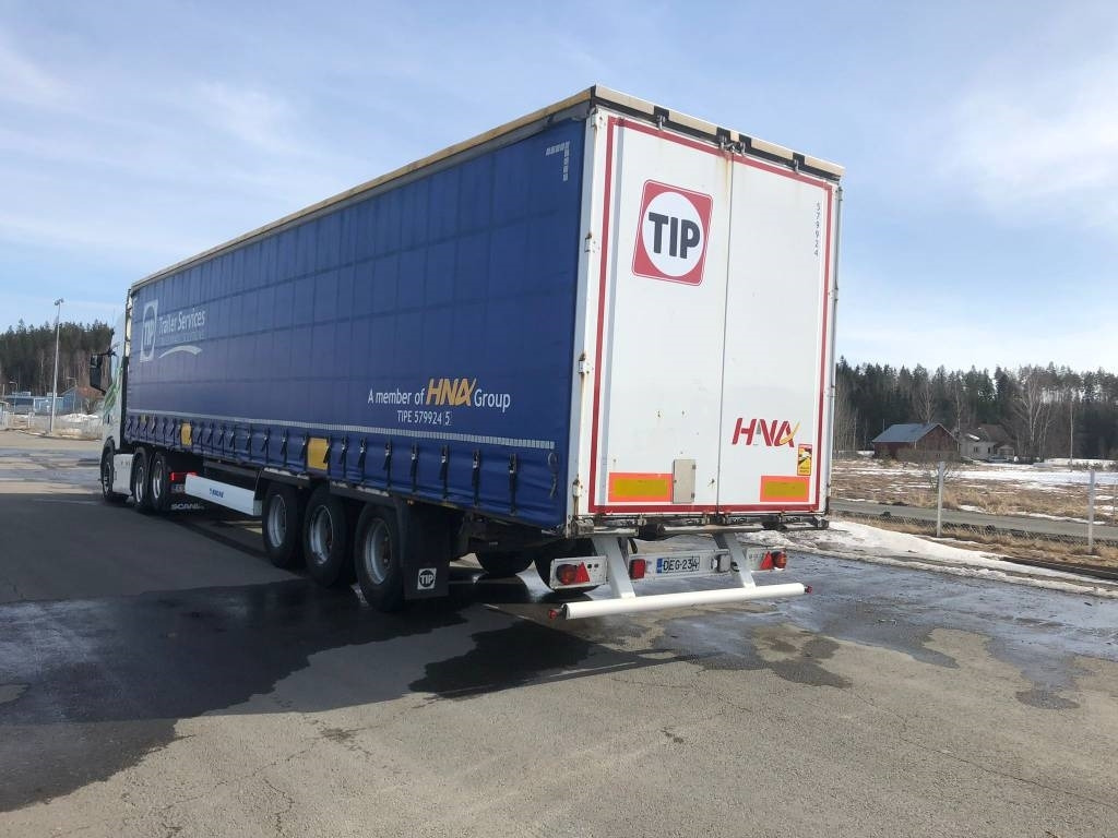 Krone vyökapelli, tolppataskut, ok kuntoinen vaunu - Curtainsider semi-trailer: picture 2 Krone vyökapelli, tolppataskut, ok kuntoinen vaunu - Curtainsider semi-trailer: picture 2