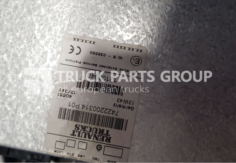 RENAULT T series RANGE, GAMA, VOLVO FH4 EURO6 multimedia radio system, 2 control unit - Dashboard for Truck: picture 3 RENAULT T series RANGE, GAMA, VOLVO FH4 EURO6 multimedia radio system, 2 control unit - Dashboard for Truck: picture 3